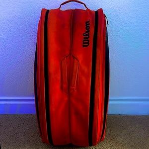 Red Wilson Tennis Bag